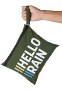 Grüne Regenhose mit durchgehendem Reißverschluss von Hello Rain 8