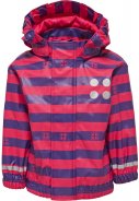 Lila/rot gestreifte Kinderregenjacke Jane von Lego Duplo