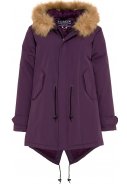 Violetter Winterparka "HafenCity® Coat - SoftLan® + Sorona®" von BMS 1