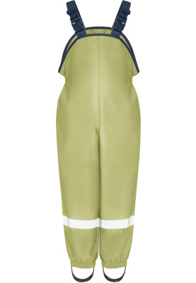 Pastell olive Regenhose / Latzhose von Playshoes