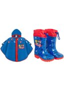 Paw Patrol - Set von Gummistiefeln und Regenponcho