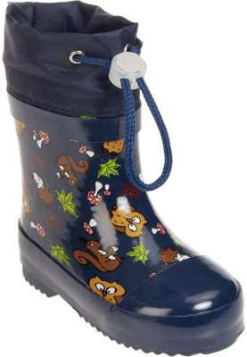 Dunkelblaue gefütterte Regenstiefel Herbst von Playshoes