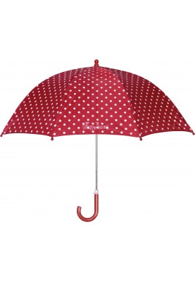 Playshoes Kinderregenschirm rot mit Punkten