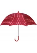 Playshoes Kinderregenschirm rot mit Punkten 1