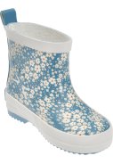 Blaue kurzer Regenstiefel mit Blumen von Playshoes