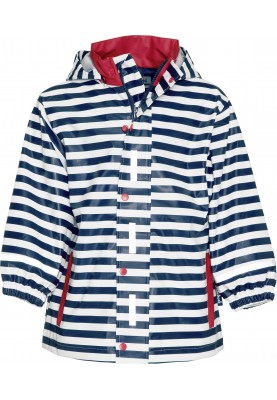 Playshoes Regenjacke dunkelblau/weiß gestreift