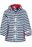 Playshoes Regenjacke dunkelblau/weiß gestreift