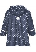 Playshoes Regenjacke dunkelblau mit weißen Punkten 2