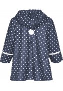 Playshoes Regenjacke dunkelblau mit weißen Punkten 3