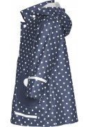 Playshoes Regenjacke dunkelblau mit weißen Punkten 3