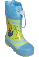 Playshoes Regenstiefel Maus blau/grün 1