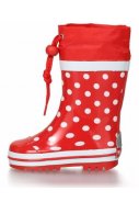 Playshoes Regenstiefel rot mit Punkten 2