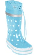 Playshoes Regenstiefel turqoise mit Punkten