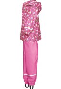 Playshoes Regenanzug rosa mit Sternen 5