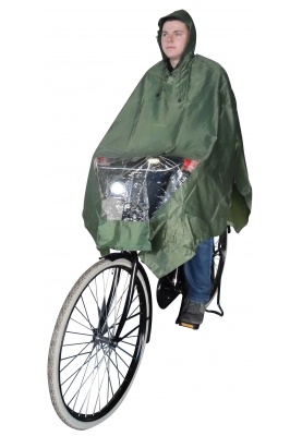 Olivgrün Regenponcho Fahrrad von Hooodie