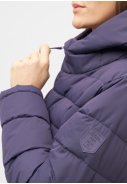 Purple Plumeria lange wattierte Damen Winterjacke Bigholm von Derbe 4