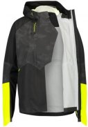 Reflektierende schwarz neongelbe Tech Damenregenjacke Commuter von AGU 5