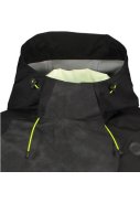 Reflektierende schwarz neongelbe Tech Herrenregenjacke Commuter von AGU 4