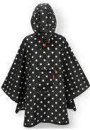 Schwarzer Regenponcho mit weißen Punkten von Reisenthel 1