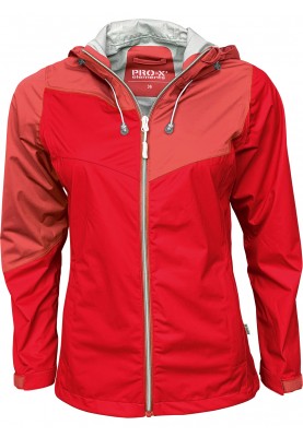 Rote 4Way-Stretch Damenregenjacke Mirella von Pro-X Elements