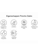 Roter Fahrradponcho Dablo von Pro-X Elements 3