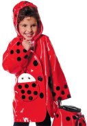 Rote Kinder Regenmantel Ladybug von Kidorable 2