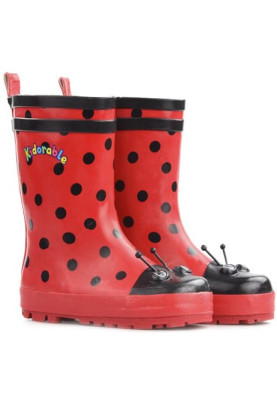 Rote Kinder Gummistiefel Ladybug von Kidorable