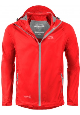 Rote Regenjacke Stow and Go von Highlander 