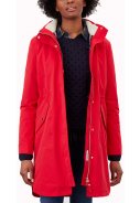 Rote Loxley Cosy Damenregenjacke/-parka von Joules 4