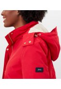 Rote Loxley Cosy Damenregenjacke/-parka von Joules 9