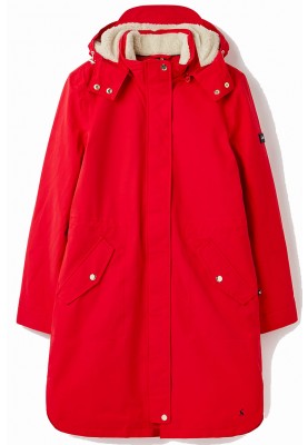 Rote Loxley Cosy Damenregenjacke/-parka von Joules