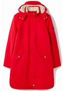 Rote Loxley Cosy Damenregenjacke/-parka von Joules 1