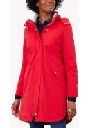 Rote Loxley Cosy Damenregenjacke/-parka von Joules 2