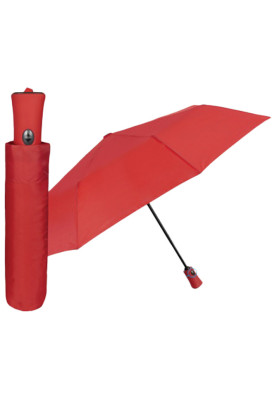 Rote automatischer Taschenschirm