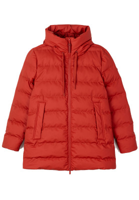 Rote (Red Ochre) Puffer Damenregenjacke Frost von Tantä