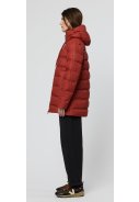 Rote (Red Ochre) Puffer Damenregenjacke Frost von Tantä 7