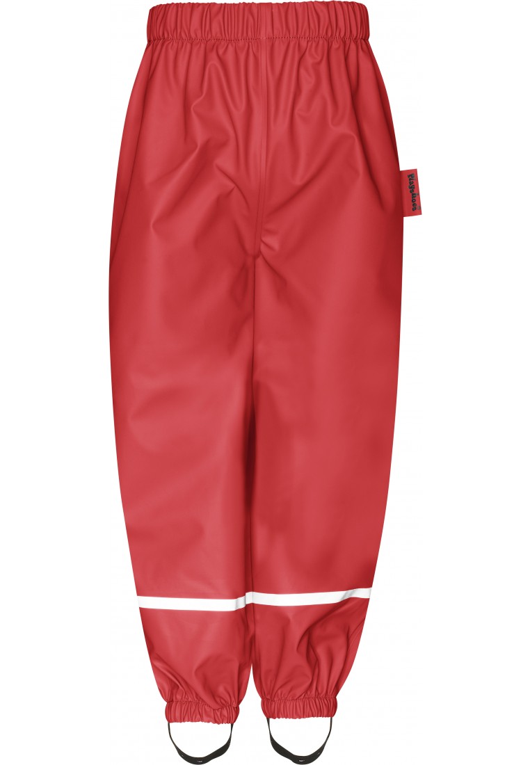reactie rit Ver weg Rote Regenhose mit Fleece von Playshoes - Kinderregenbekleidung
