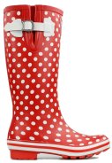 Evercreatures Regenstiefel rot mit weißen Punkten 5