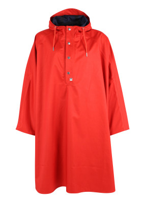 Rote Regenponcho Danerain Poncho von Danefae