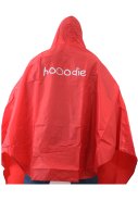 Roter Regenponcho Fahrrad von Hooodie 3