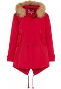 Roter Winterparka "HafenCity® Coat - SoftLan® + Sorona®" von BMS 1