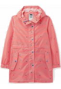 Rot/weiß gestreifte Damenregenjacke Star Go Lightly von Joules