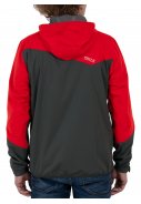 Anthrazit/rote Stretch Herrenregenjacke Liam von Pro-X Elements 4