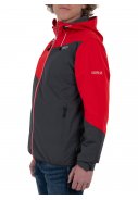 Anthrazit/rote Stretch Herrenregenjacke Liam von Pro-X Elements 2