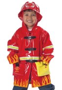 Rote Kinder Regenmantel Fireman von Kidorable 3