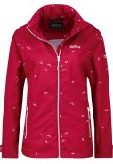 Rote (salsa) Damenregenjacke Elena mit Schwalbenprint von Pro-X Elements 4