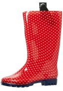 Roter / weißer Damen-Gummistiefel Punkten von XQ Footwear 2