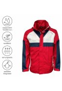 Rot/dunkelblau/weiße Herrenregenjacke Theo von Pro-X Elements 2