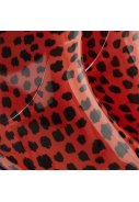 Roter / schwarzer Damen-Gummistiefel von XQ Footwear 2
