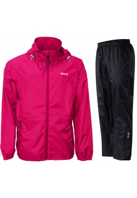 Rosa (cherry) leichtgewichtiger Damenregenanzug Lady Packable von Pro-X Elements